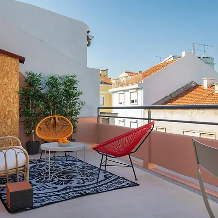 Lejlighed Sunny 1bdr With Terrace By Lovelystay Lisboa